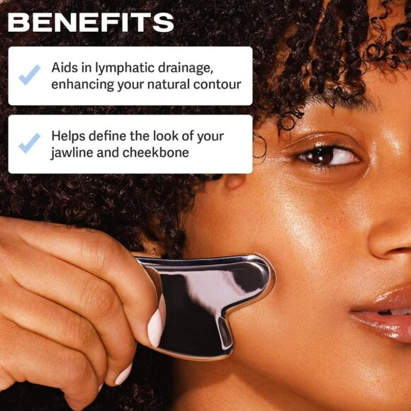 SACHEU Beauty The Ultimate Stainless Steel Facial 2 Pc Tool Set Travel Pouches - Picture 13 of 16